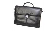 CARTABLE NOIR 100% CUIR - GAMME NIGHT - AZZARO