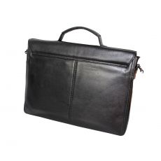 CARTABLE NOIR 100% CUIR - GAMME NIGHT - AZZARO