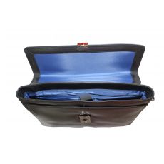 CARTABLE NOIR 100% CUIR - GAMME NIGHT - AZZARO