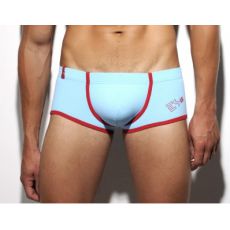 BOXER TURQUOISE COTON PIQUE UN139 - ES COLLECTION