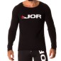 T-SHIRT DE SPORT MANCHES LONGUES NOIR 0221  - JOR