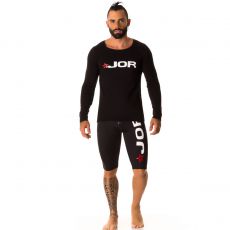 T-SHIRT DE SPORT MANCHES LONGUES NOIR 0221  - JOR