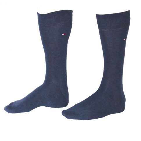 CHAUSSETTES PACK 2 PAIRES BLEU JEANS - TOMMY HILFIGER CHAUSSETTES PACK 2 PAIRES BLEU JEANS - TOMMY HILFIGER