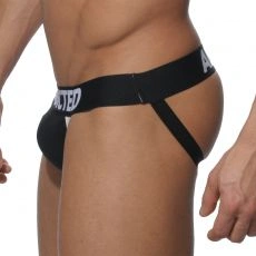 JOCK STRAP NOIR XXXL AVEC PACK UP AMOVIBLE - AD205  ADDICTED