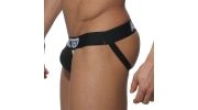 JOCK STRAP NOIR XXXL AVEC PACK UP AMOVIBLE - AD205  ADDICTED