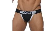 JOCK STRAP NOIR XXXL AVEC PACK UP AMOVIBLE - AD205  ADDICTED