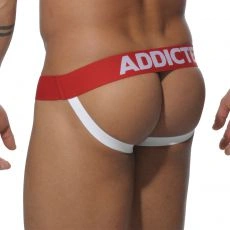 JOCK STRAP ROUGE XXXL AVEC PACK UP AMOVIBLE - AD205  ADDICTED