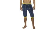 SHORT 3/4 NAVY/JAUNE VELVET KNEE PANT AD348 - ADDICTED