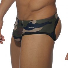 MAILLOT DE BAIN BOTTOMLESS CAMOUFLAGE SQUARE ADS026 - ADDICTED