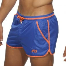 SHORT DE BAIN BLEU ROYAL PIPPING BASIC ADS070 - ADDICTED
