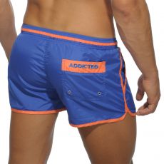 SHORT DE BAIN BLEU ROYAL PIPPING BASIC ADS070 - ADDICTED