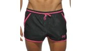 SHORT DE BAIN NOIR PIPPING BASIC ADS070 - ADDICTED