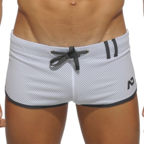 SHORT COURT BLANC LOOP MESH  AD358 - ADDICTED