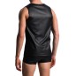 DEBARDEUR NOIR POLYESTER SLIM TANK M104 - MANSTORE