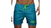 SHORT DE BAIN LONG CLASSIC  VERT COBALT  ADS073 - ADDICTED
