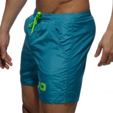 SHORT DE BAIN LONG CLASSIC  VERT COBALT  ADS073 - ADDICTED
