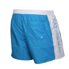 SHORT DE BAIN COURT BI COLOR TURQUOISE/BLANC  ARMANI - EA7