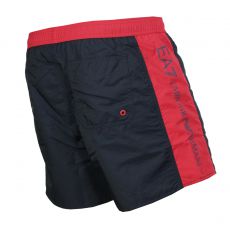 SHORT DE BAIN COURT BI COLOR MARINE/ROUGE ARMANI - EA7