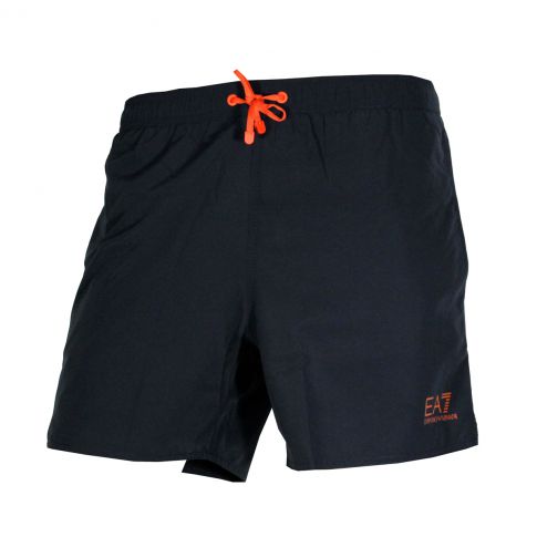 SHORT DE BAIN COURT MARINE LOGOTE 7 BANDES ARMANI - EA7