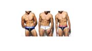 PACK DE 3 SLIPS COTON NOIR/BLANC/NAVY - ES COLLECTION