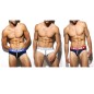 PACK DE 3 SLIPS COTON NOIR/BLANC/NAVY - ES COLLECTION