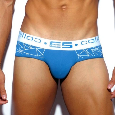 SLIP BLEU GEOMETRIC EN MODAL UN173 - ES COLLECTION