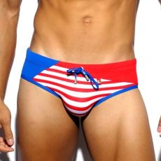 SLIP DE BAIN LUCAS SAILOR ROUGE 1606 – ES COLLECTION
