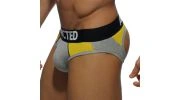SLIP GRIS BOTTOMLESS COMBI MESH - AD406  ADDICTED