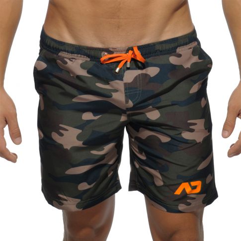 SHORT DE BAIN CAMOUFLAGE  MI LONG ADS095 - ADDICTED