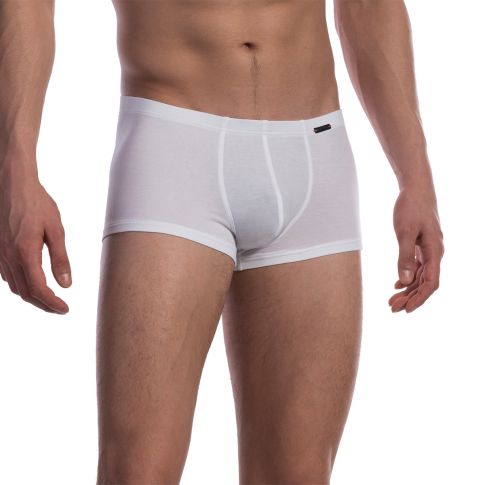 BOXER BLANC EN COTON  MINIPANTS RED 1601 - OLAF BENZ