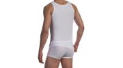 DEBARDEUR BLANC EN COTON SPORTSHIRT RED 1601 - OLAF BENZ