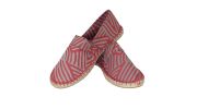 ESPADRILLES ZEBRE GRIS ROUGE - EA7