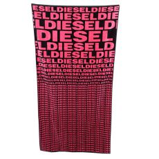 DRAP DE BAIN LOGOTE NOIR/ROSE - DIESEL