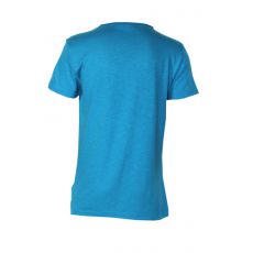 T SHIRT TURQUOISE COL ROND COTON AJOURE- EA7
