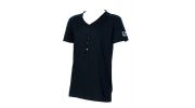 T SHIRT NOIR LARGE COL COTON - EA7
