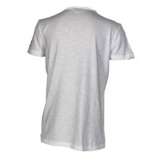 T SHIRT BLANC LARGE COL COTON - EA7