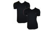 T-SHIRT ARMANI PACK DE 2 EAGLE COL EN V NOIR
