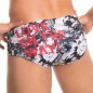 SLIP DE BAIN BLOOM A MOTIFS NOIR ET BLANC  0284- JOR