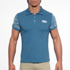 POLO COBALT SLEEVE PRINTED POLO11 - ES COLLECTION