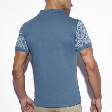 POLO COBALT SLEEVE PRINTED POLO11 - ES COLLECTION