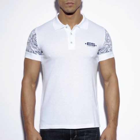 POLO BLANC SLEEVE PRINTED POLO11 - ES COLLECTION