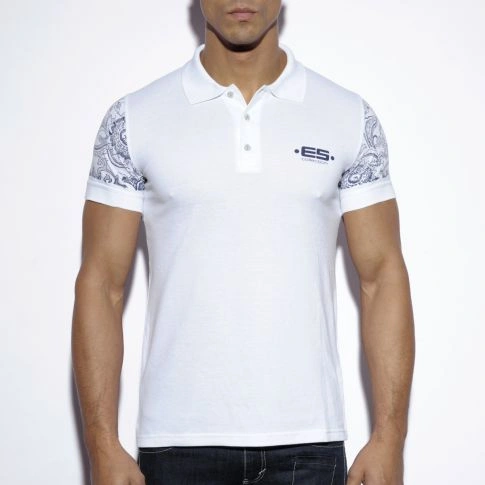 POLO BLANC SLEEVE PRINTED POLO11 - ES COLLECTION