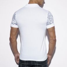 POLO BLANC SLEEVE PRINTED POLO11 - ES COLLECTION