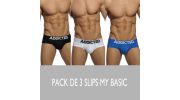 PACK DE 3 SLIPS MY BASICS COLOR - ADDICTED