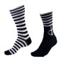 PACK DE 2 CHAUSSETTES MARINE LOGO HAUTE COTON (1 RAYEE ET 1 UNIS) - ARMANI PACK DE 2 CHAUSSETTES MARINE LOGO HAUTE COTON (1 RAYEE ET 1 UNIS) - ARMANI