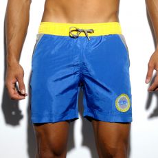 SHORT DE BAIN LONG ISRAEL BLEU ROYAL ZIPPER  1656 - ES COLLECTION