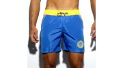 SHORT DE BAIN LONG ISRAEL BLEU ROYAL ZIPPER  1656 - ES COLLECTION