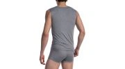 DEBARDEUR GRIS PLATINE EN MODAL COLLEGESHIRT RED1611  - OLAF BENZ