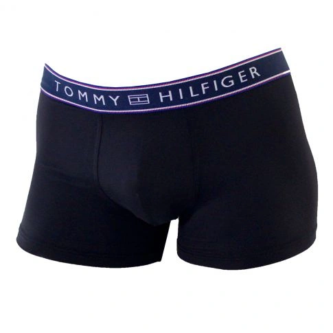 BOXER NOIR MICROFIBRE  TRUNK BASIC STRIPE  - TOMMY HILFIGER
