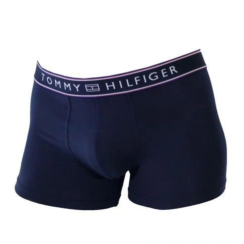 BOXER NAVY MICROFIBRE  TRUNK BASIC STRIPE  - TOMMY HILFIGER